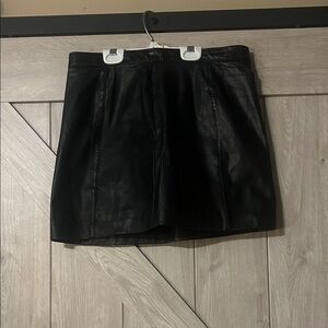 Leather short skirts lined size 12